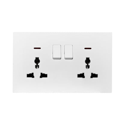 Double MF Socket 13A – Ultra Thin Plastic
