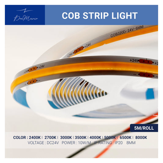 COB Strip Light - 5M Roll-DC-24V
