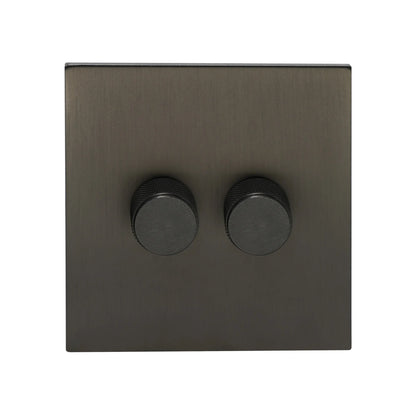 Double Light Dimmer 2 way Switch - 3watts～200watts - Stainless Steel