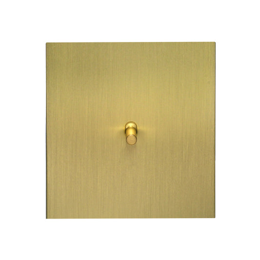 Door Bell Switch - Plain Toggle - Stainless Steel / Copper