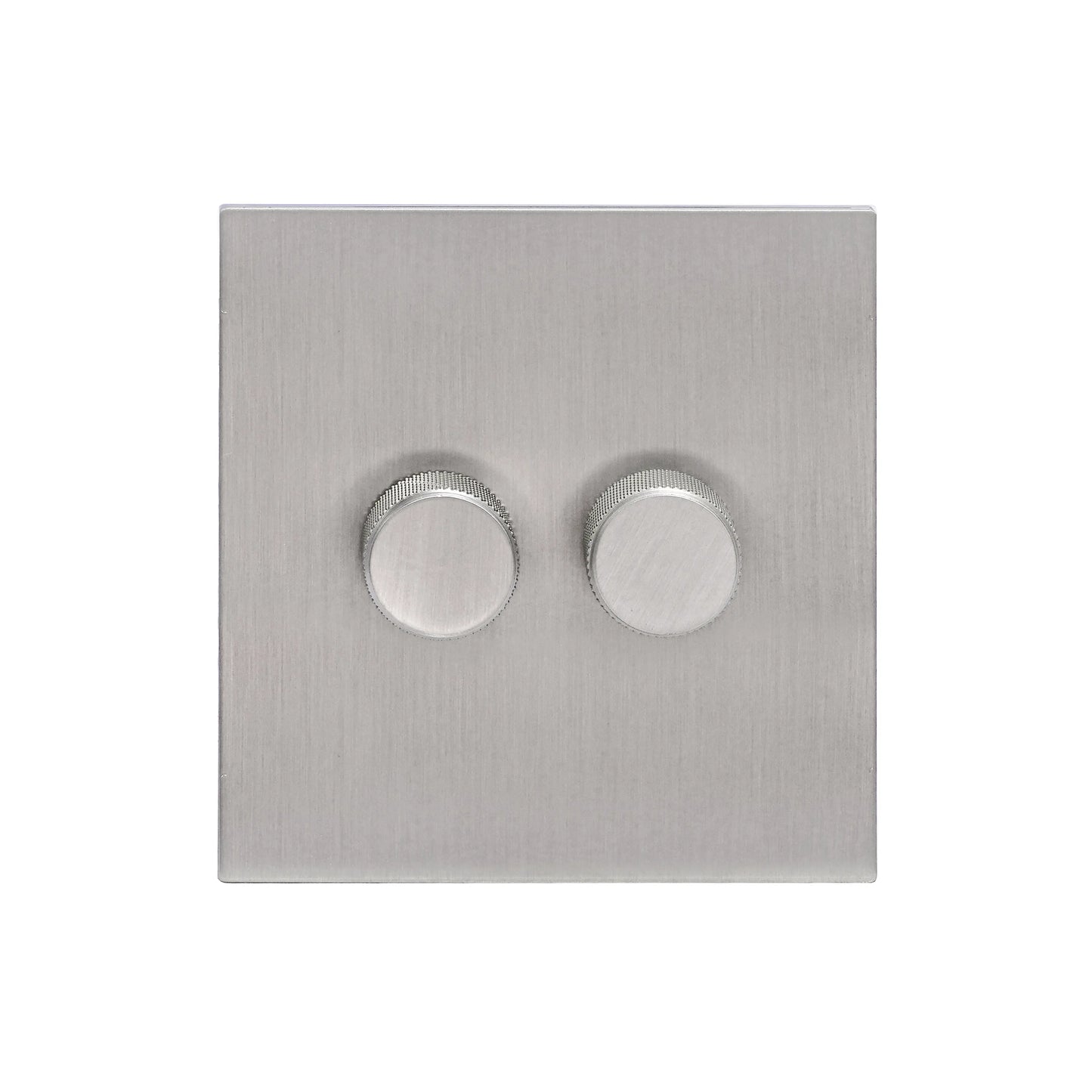 Double Light Dimmer – 2 x 500W Each – Stainless Steel