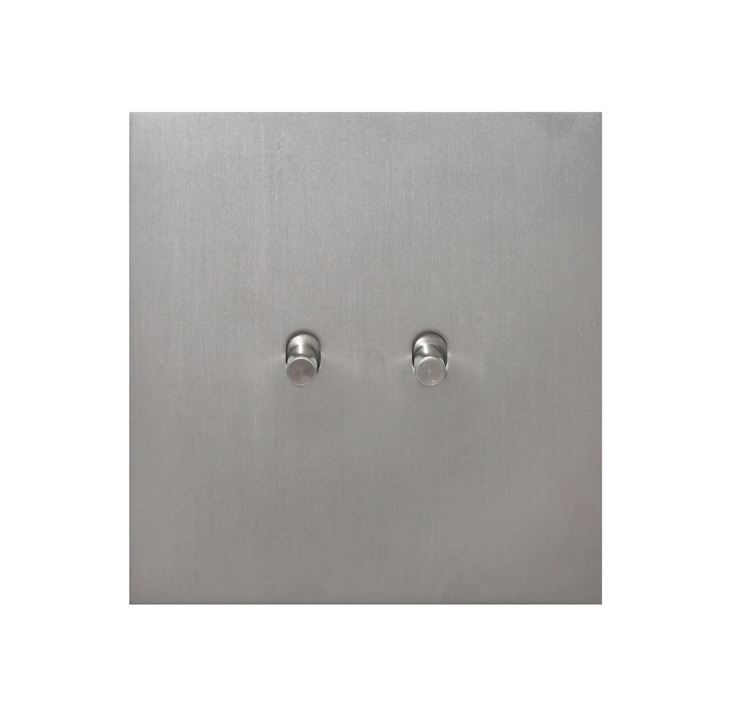 2 Gang Intermediate Switch – Plain Toggle – Stainless Steel / Copper