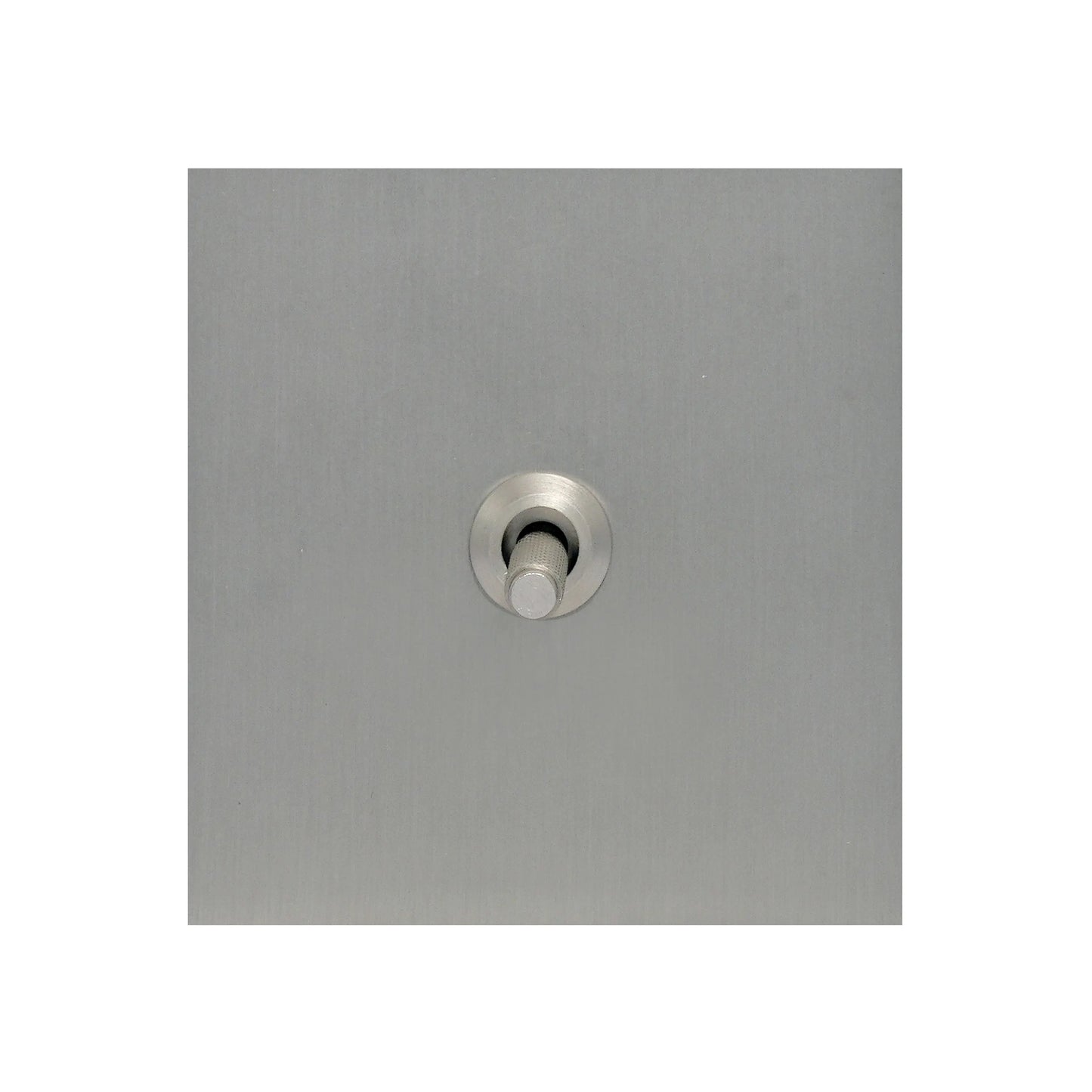 1 Gang 2 Way Switch – Knurled Toggle – Stainless Steel / Copper