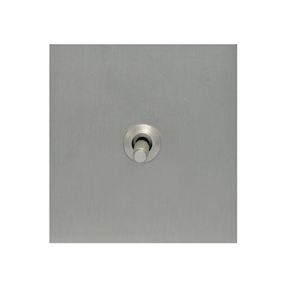 1 Gang 2 Way Switch – Knurled Toggle – Stainless Steel / Copper
