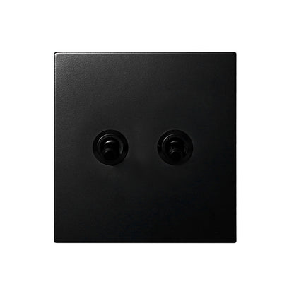 2 Gang Intermediate Switch – Knurled Toggle – Stainless Steel / Copper
