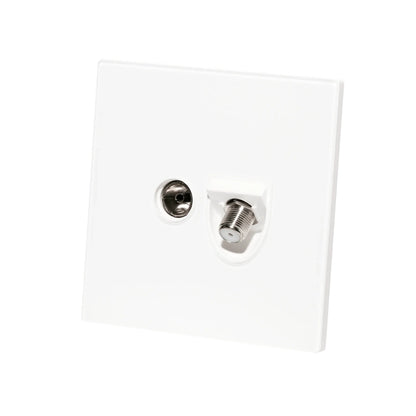 Satellite + TV Socket – Ultra Thin Acrylic Glass