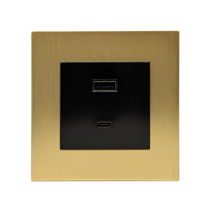 Wall Socket with USB-A & Type-C Charger