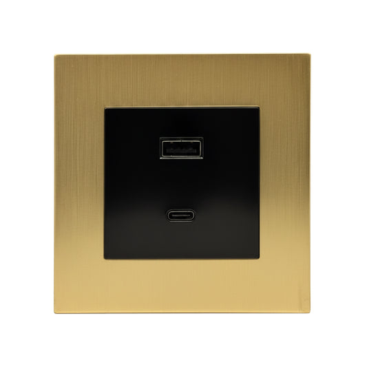 Wall Socket with USB-A & Type-C Charger