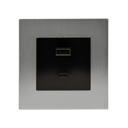 Wall Socket with USB-A & Type-C Charger