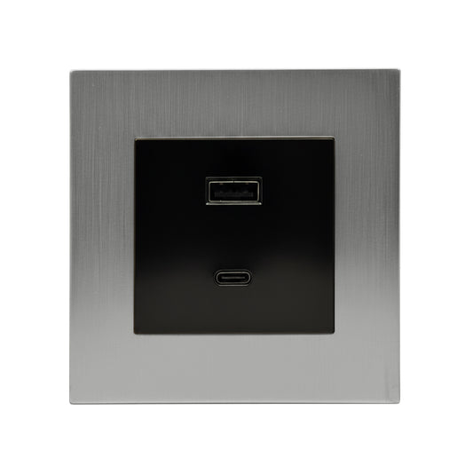 Wall Socket with USB-A & Type-C Charger