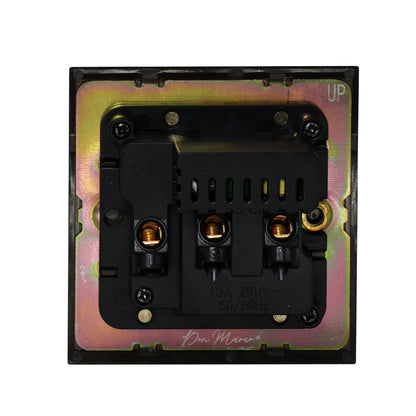 Single MF Socket 13A – On/Off + USB + Type-C – Stainless Steel