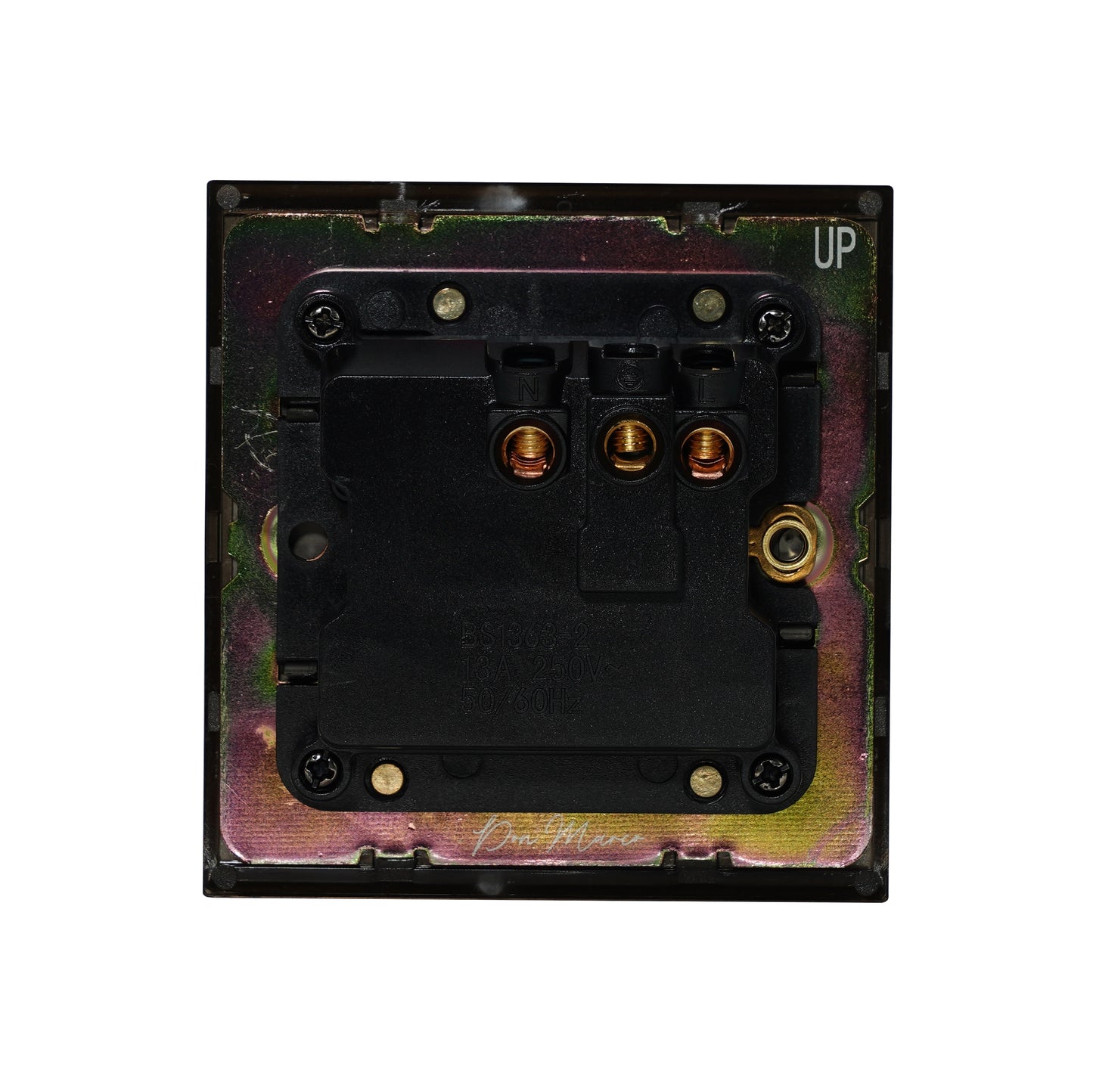 Single UK Socket 13A – On/Off – Stainless Steel