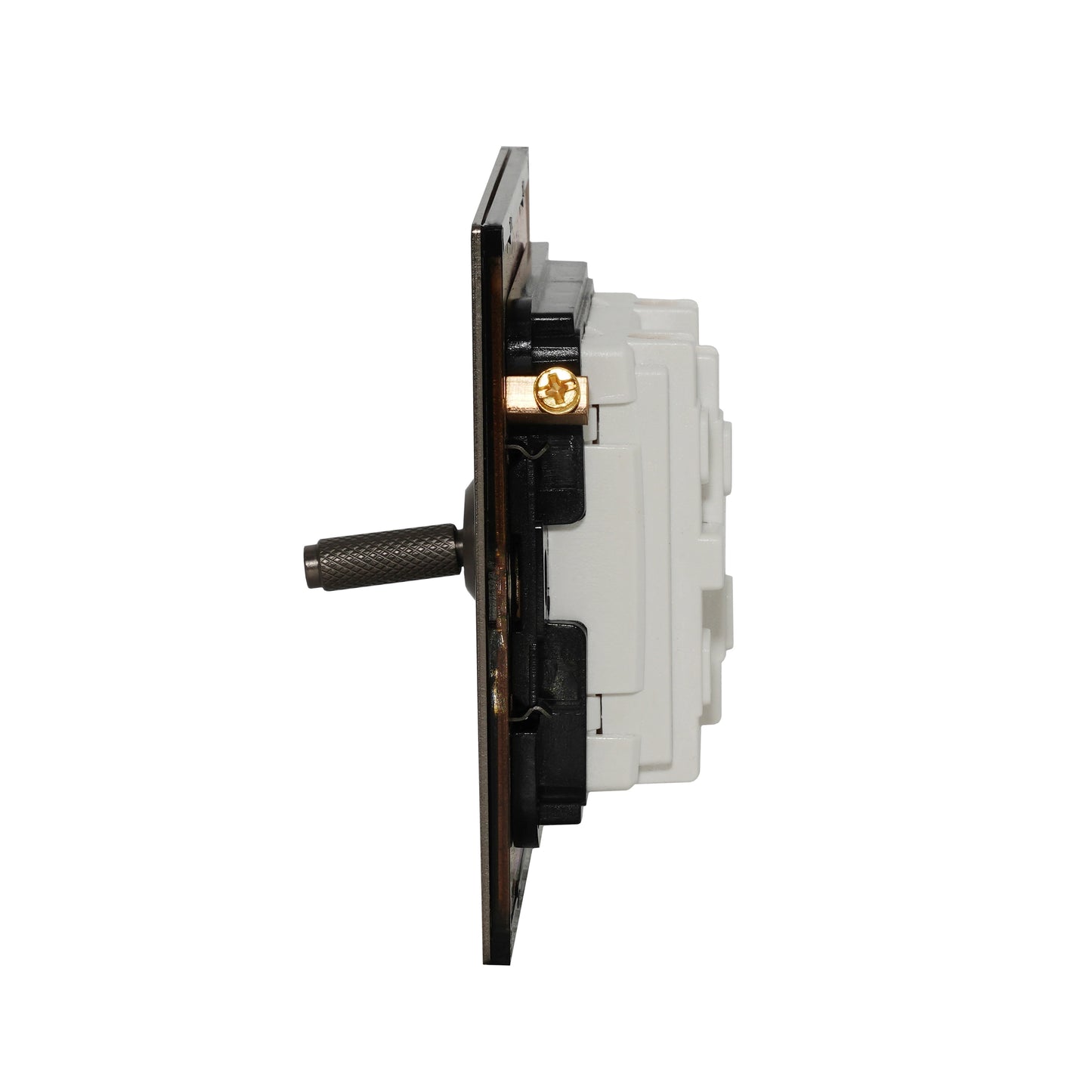 1 Gang Intermediate Switch – Knurled Toggle – Stainless Steel / Copper