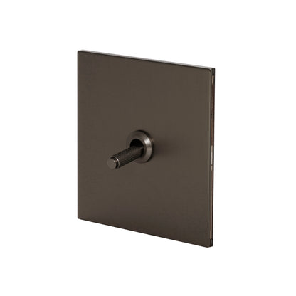 Door Bell Switch – Knurled Toggle – Stainless Steel / Copper