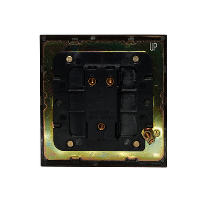 Door Bell Switch – Knurled Toggle – Stainless Steel / Copper
