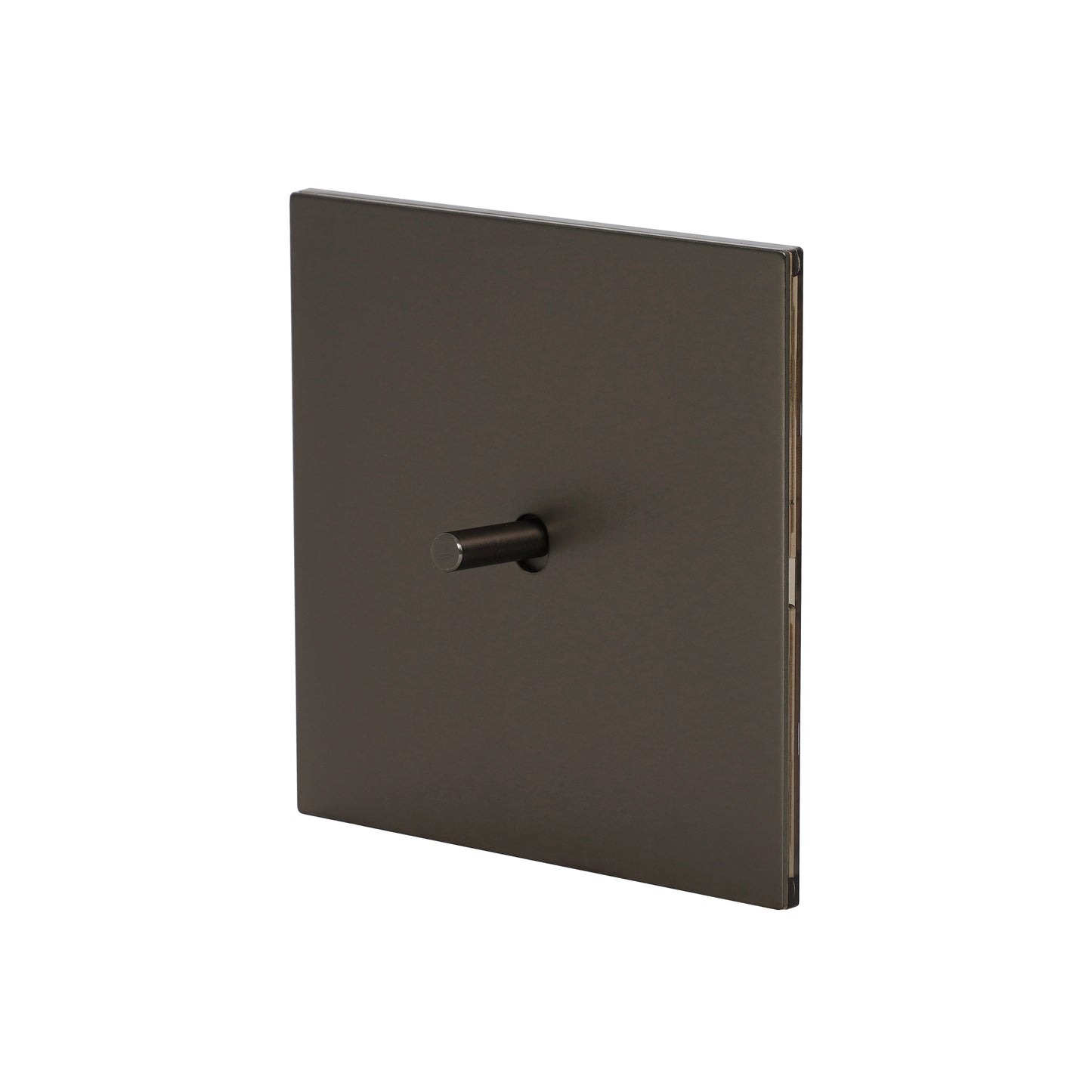 1 Gang 2 Way Switch – Plain Toggle – Stainless Steel / Copper