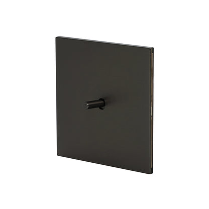 Door Bell Switch - Plain Toggle - Stainless Steel / Copper