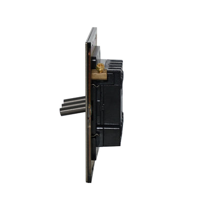 3 Gang 2 Way Switch – Plain Toggle – Stainless Steel / Copper