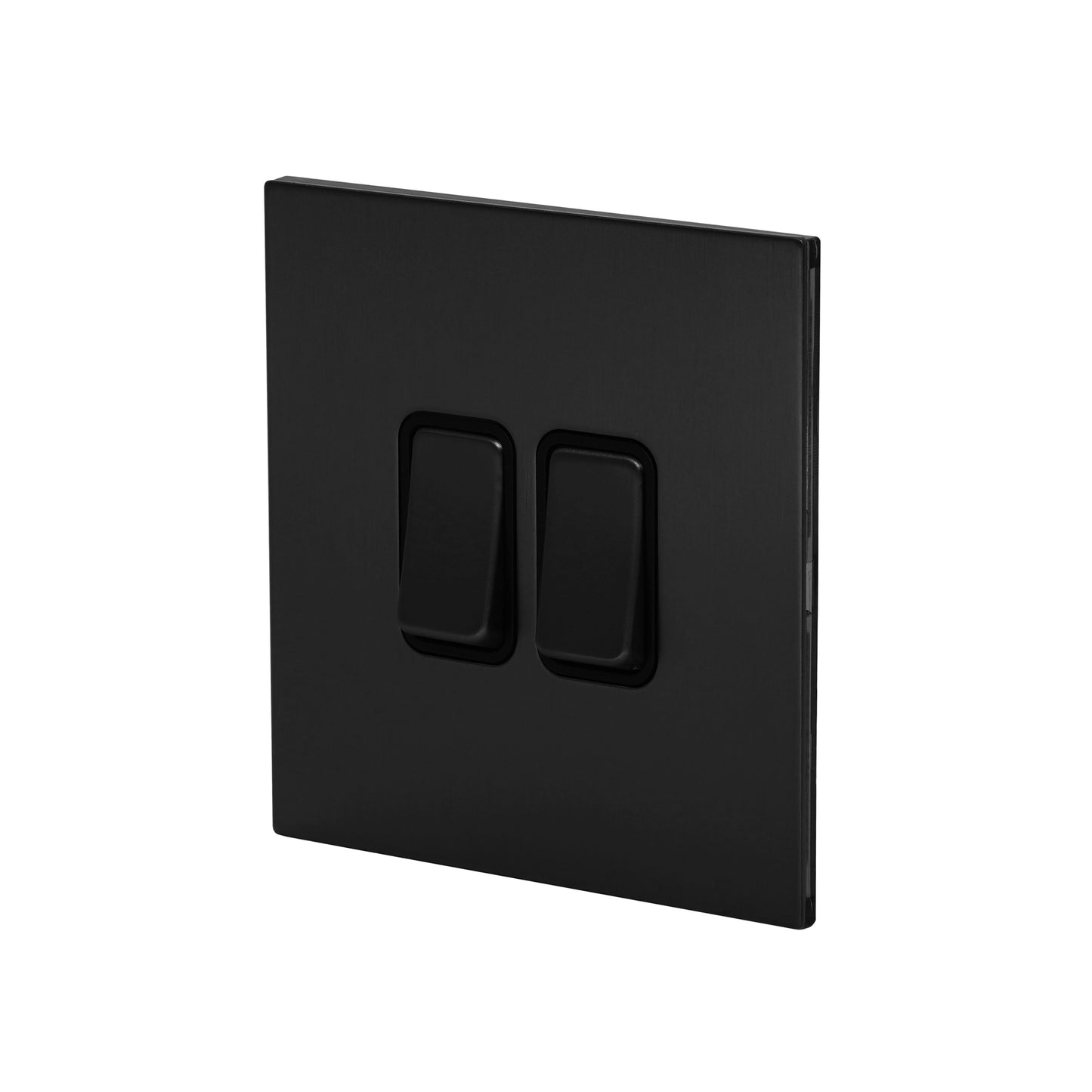 2 Gang 2 Way Switch – Rocker Button – Stainless Steel