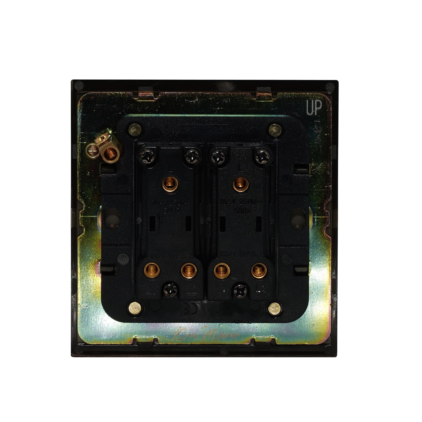 2 Gang 2 Way Switch – Rocker Button – Stainless Steel