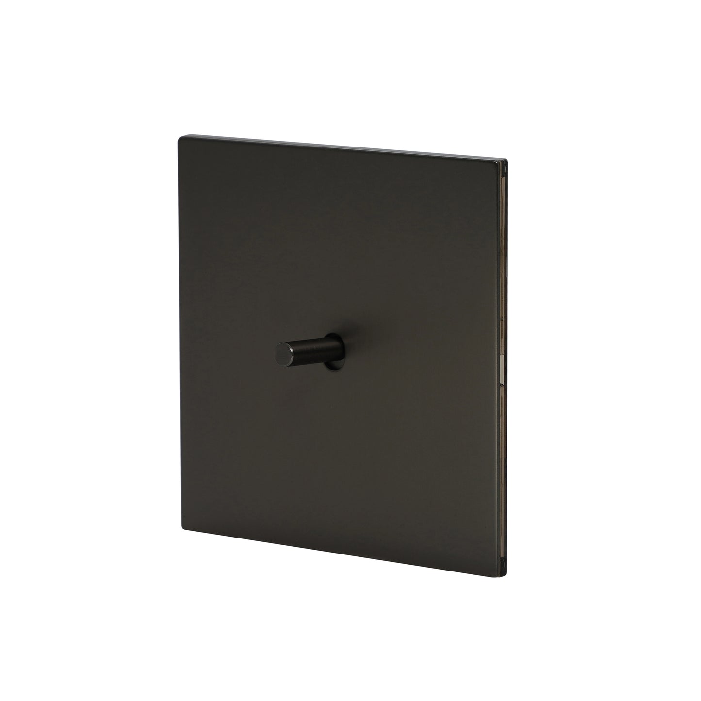 1 Gang 2 Way Switch – Plain Toggle – Stainless Steel / Copper