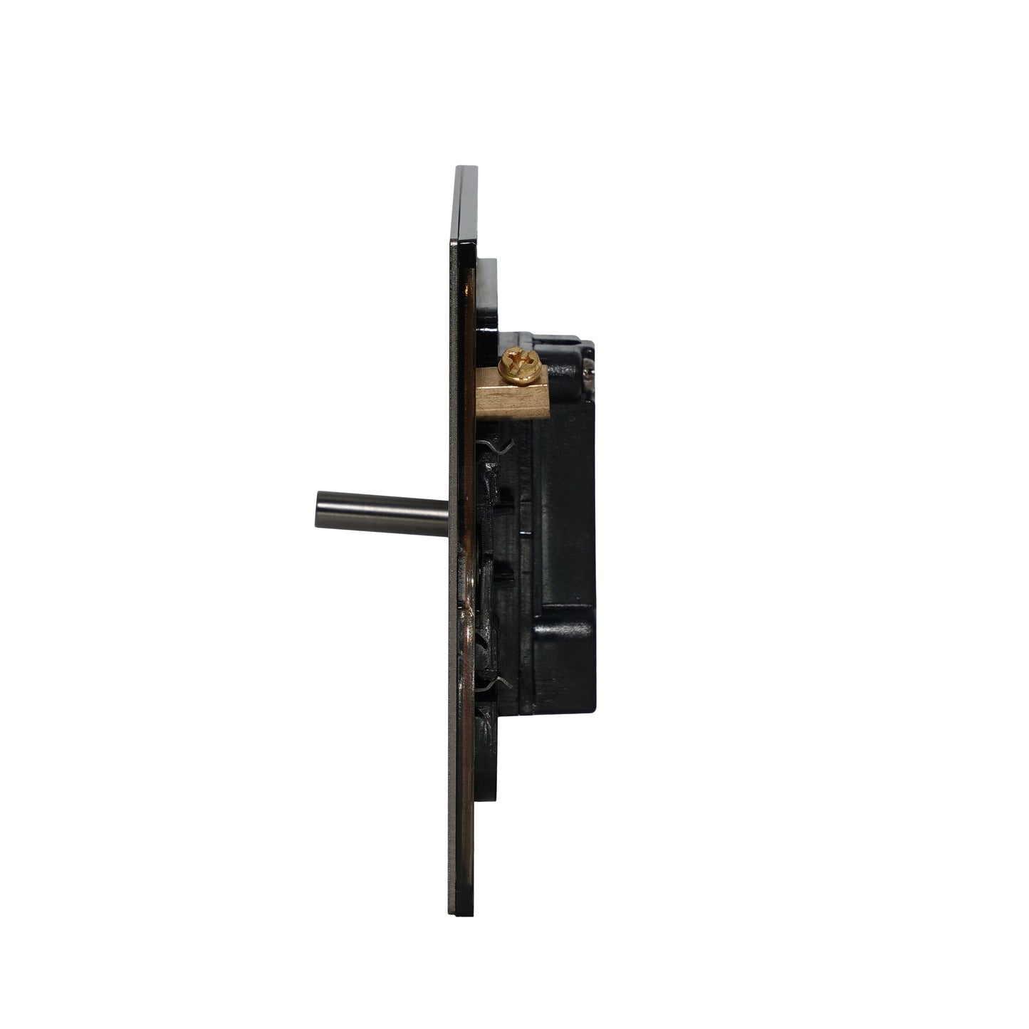 1 Gang 2 Way Switch – Plain Toggle – Stainless Steel / Copper