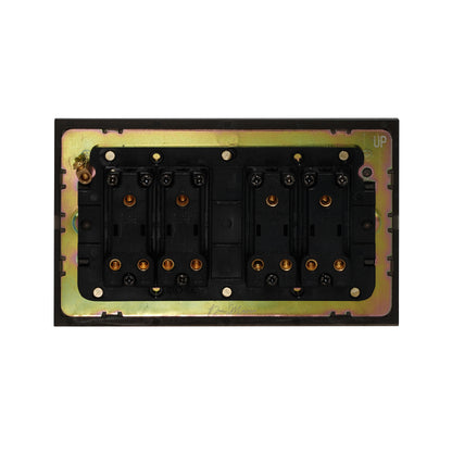 4 Gang 2 Way Switch (148) – Rocker Button – Stainless Steel