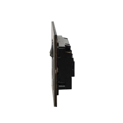 Double MF Socket 13A – On/Off – Stainless Steel