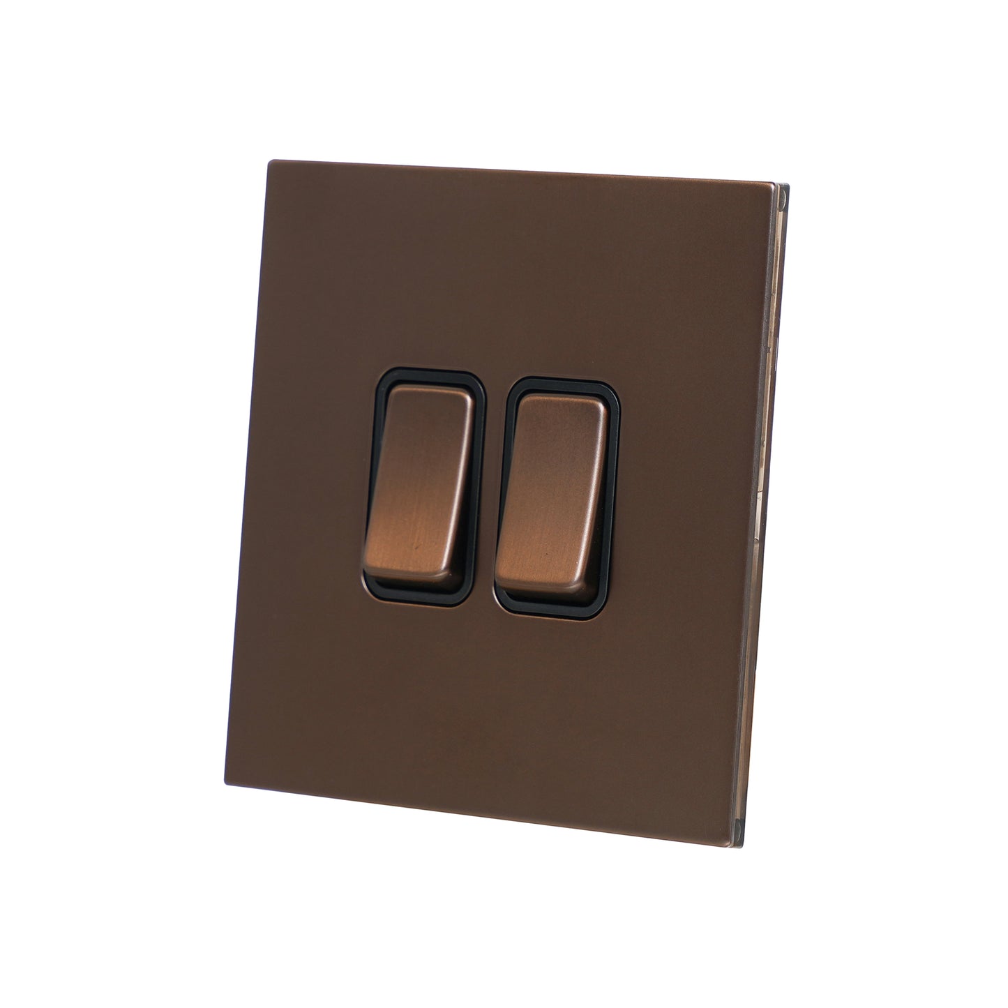 2 Gang 2 Way Switch – Rocker Button – Stainless Steel