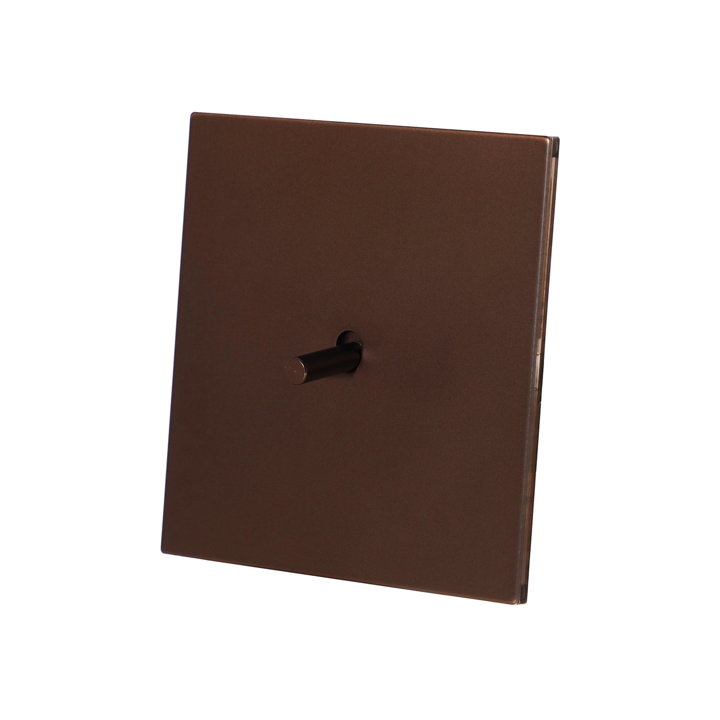 1 Gang 2 Way Switch – Plain Toggle – Stainless Steel / Copper