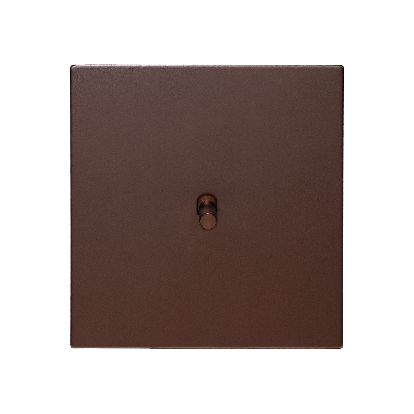 1 Gang 2 Way Switch – Plain Toggle – Stainless Steel / Copper