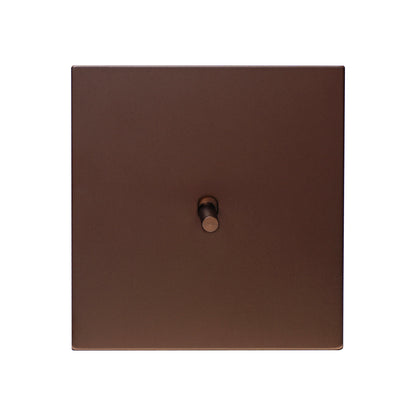 1 Gang Intermediate Switch – Plain Toggle – Stainless Steel / Copper