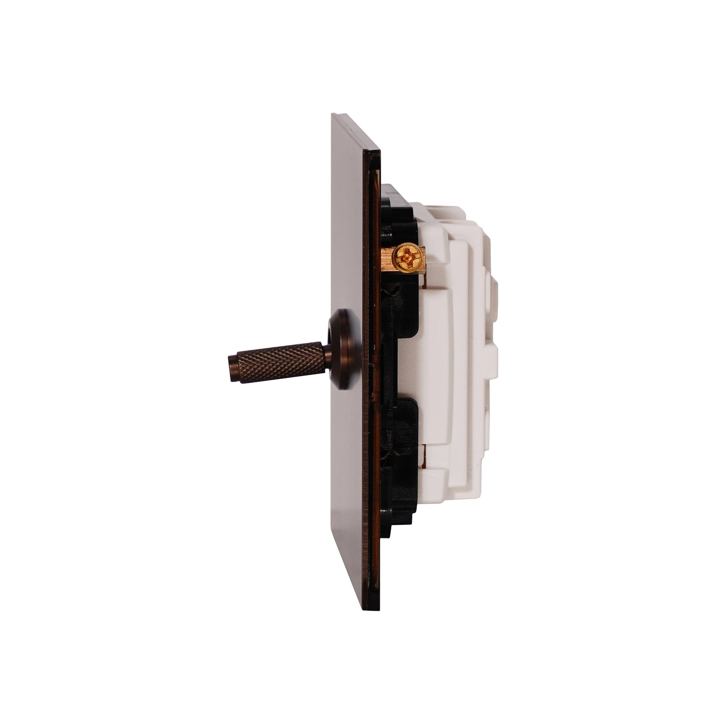 1 Gang Intermediate Switch – Knurled Toggle – Stainless Steel / Copper