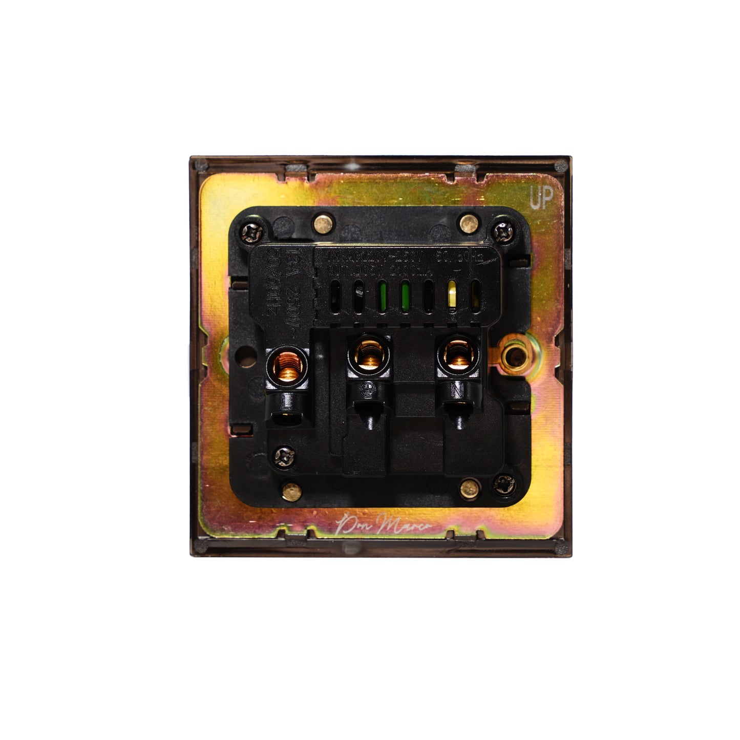 Single UK Socket 13A – On/Off + USB + Type-C – Stainless Steel