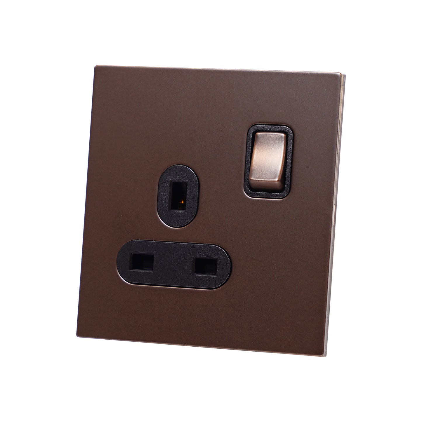 Single UK Socket 13A – On/Off – Stainless Steel