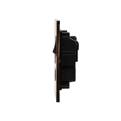 Single UK Socket 13A – On/Off – Stainless Steel