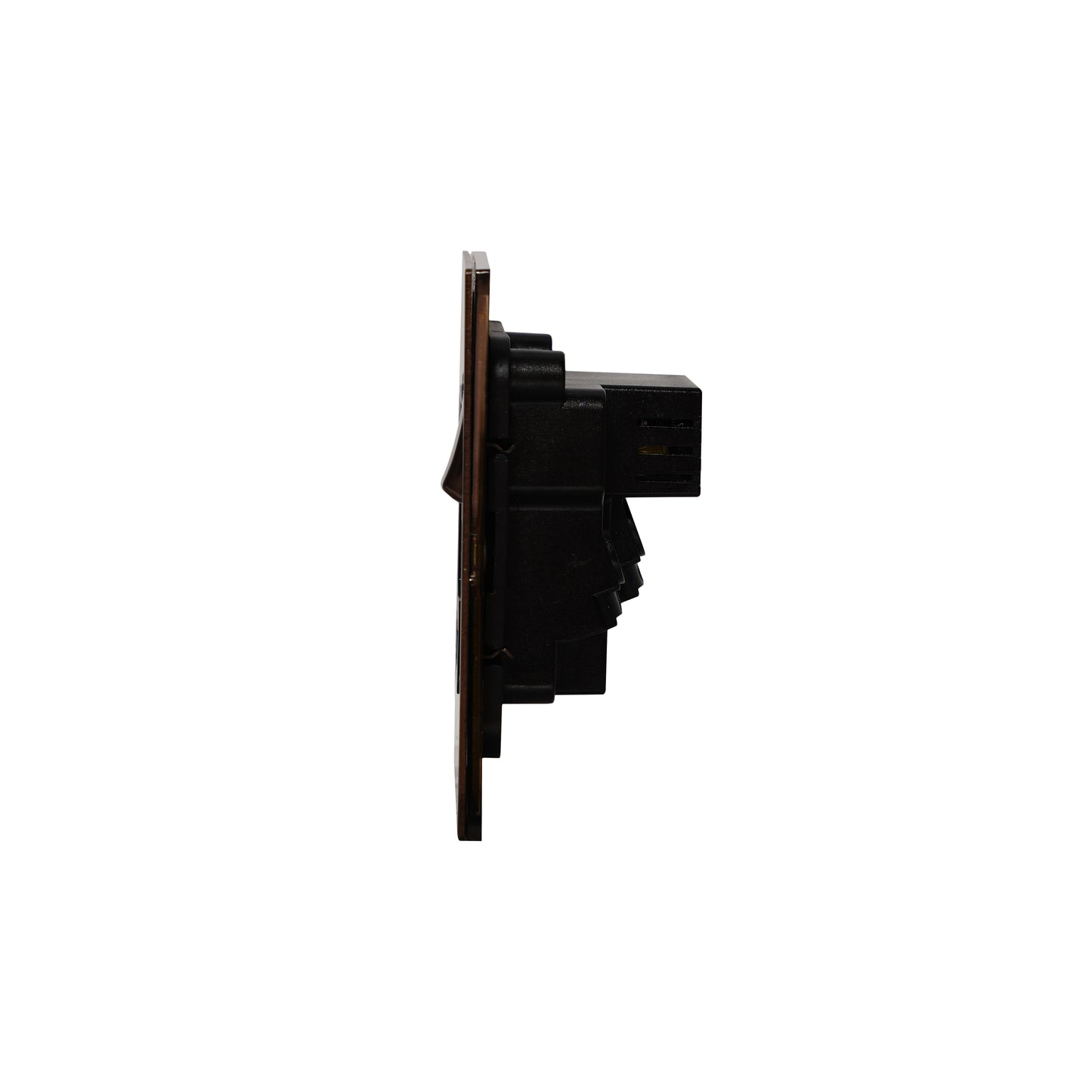 Single MF Socket 13A – On/Off + 2USB – Stainless Steel