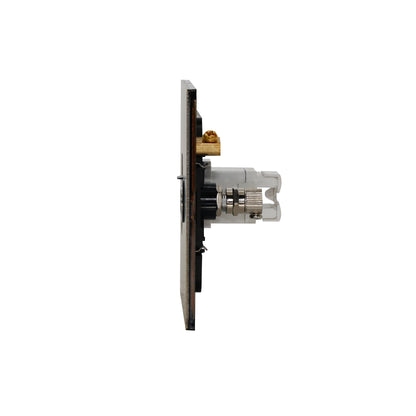 TV + Computer Socket – Stainless Steel