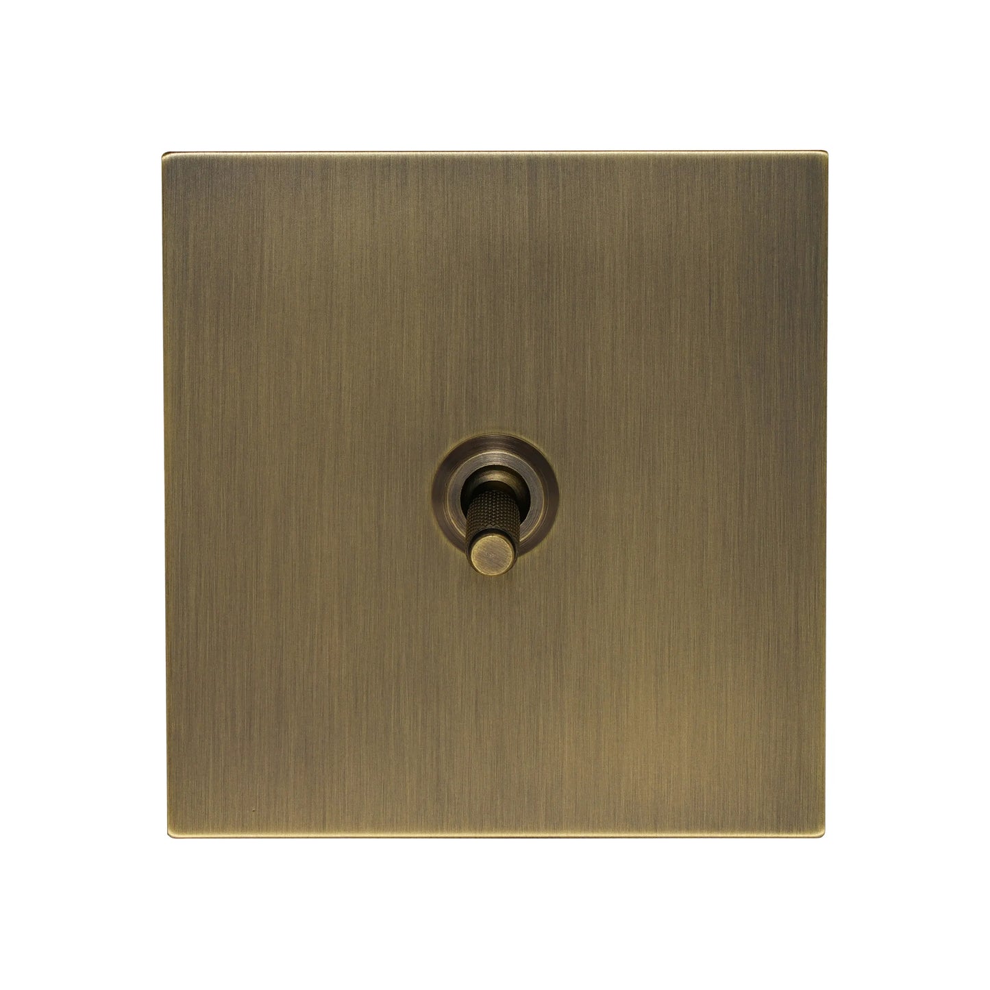 1 Gang 2 Way Switch – Knurled Toggle – Stainless Steel / Copper