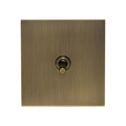 Door Bell Switch – Knurled Toggle – Stainless Steel / Copper