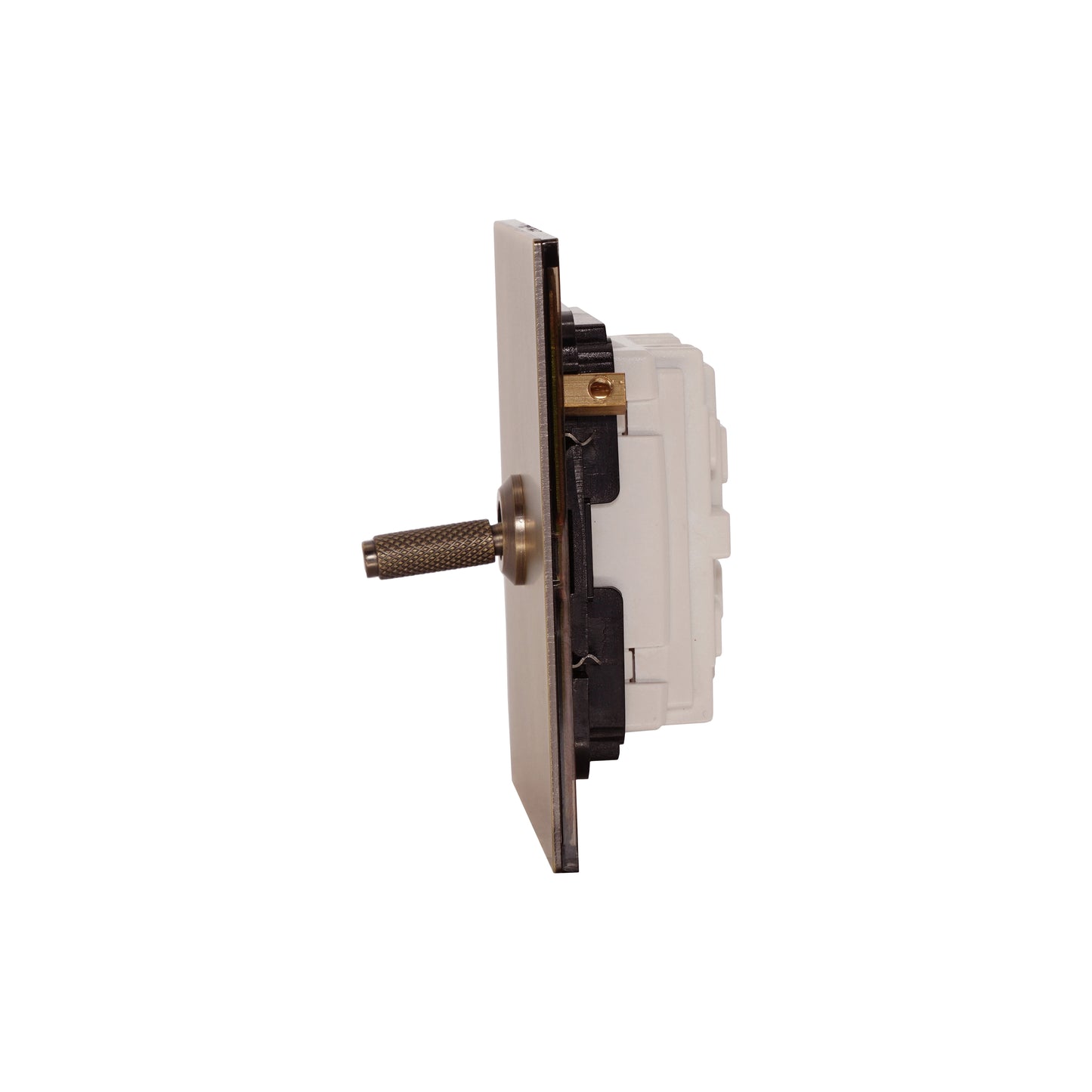 1 Gang Intermediate Switch – Knurled Toggle – Stainless Steel / Copper