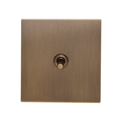1 Gang Intermediate Switch – Knurled Toggle – Stainless Steel / Copper