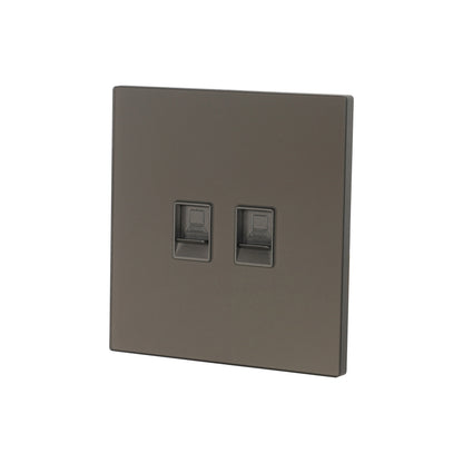 Double Computer Socket (RJ45/CAT6) – Ultra Thin Acrylic Glass