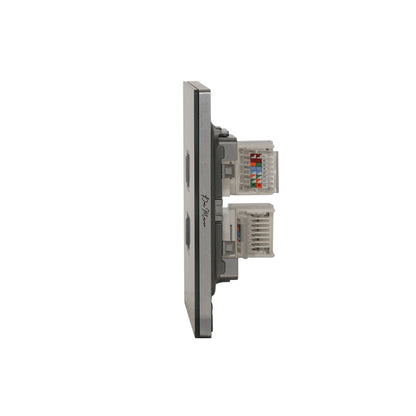 Double Computer Socket (RJ45/CAT6) – Ultra Thin Acrylic Glass