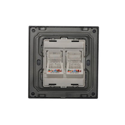 Double Computer Socket (RJ45/CAT6) – Ultra Thin Acrylic Glass