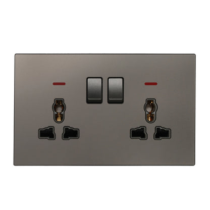 Double MF Socket 13A – Ultra Thin Acrylic Glass
