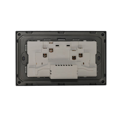 Double MF Socket 13A – USB + Type-C (5V 2.1A) – Ultra Thin Acrylic Glass