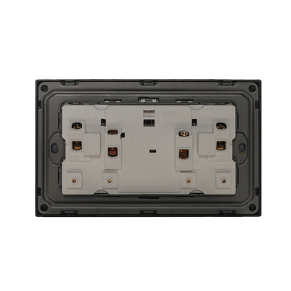 Double UK Socket 13A – Ultra Thin Acrylic Glass