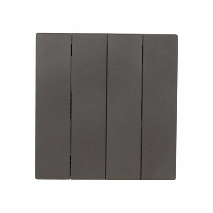 4 Gang 1 Way Switch – Ultra Thin Plastic