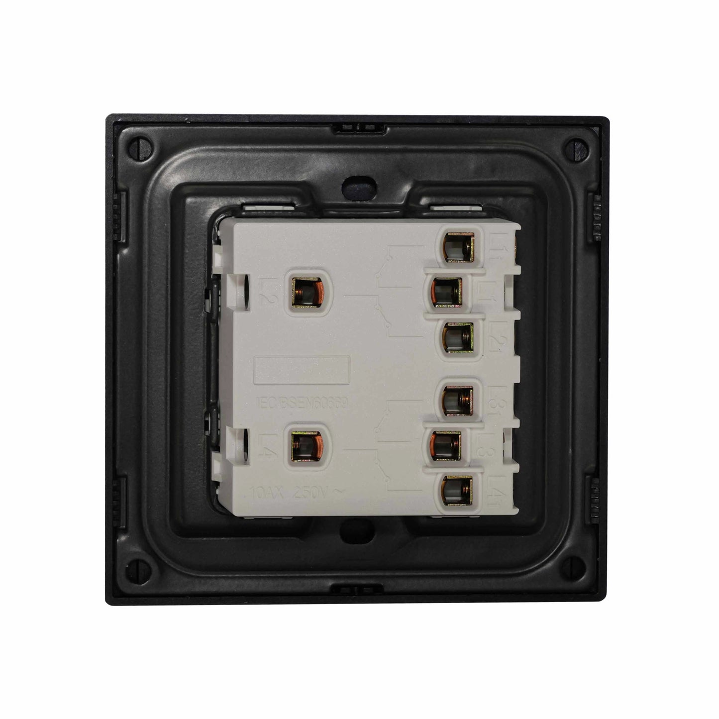 4 Gang 1 Way Switch – Ultra Thin Plastic